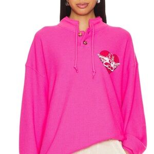 Boys Lie Pink Thermal Crew Neck